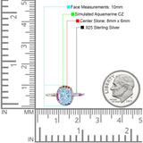 Oval Art Deco Multiple Color Wedding Bridal Ring Simulated Cubic Zirconia 925 Sterling Silver