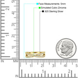 Crisscross Wedding Eternity Ring Cubic Zirconia 925 Sterling Silver