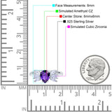 Teardrop Pear Art Deco Wedding Engagement Ring Simulated Cubic Zirconia 925 Sterling Silver