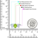 Teardrop Pear Art Deco Wedding Engagement Ring Simulated Cubic Zirconia 925 Sterling Silver