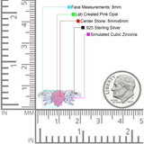 Teardrop Pear Art Deco Wedding Engagement Ring Simulated Cubic Zirconia 925 Sterling Silver