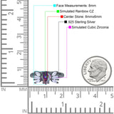 Teardrop Pear Art Deco Wedding Engagement Ring Simulated Cubic Zirconia 925 Sterling Silver