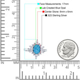 Vintage Style Oval Engagement Ring Simulated Cubic Zirconia 925 Sterling Silver