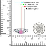 Vintage Style Floral Round Engagement Ring Cubic Zirconia 925 Sterling Silver