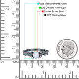 Vintage Style Floral Round Engagement Ring Cubic Zirconia 925 Sterling Silver