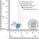 Teardrop Pear Art Deco Wedding Engagement Ring Simulated Cubic Zirconia 925 Sterling Silver