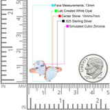 Teardrop Pear Art Deco Wedding Engagement Ring Simulated Cubic Zirconia 925 Sterling Silver