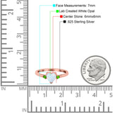 Art Deco Heart Three Stone Wedding Bridal Ring Peridot Simulated Cubic Zirconia 925 Sterling Silver