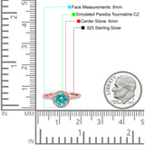 Halo Art Deco Engagement Wedding Bridal Ring Round Simulated Cubic Zirconia 925 Sterling Silver