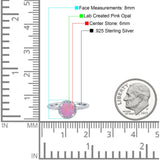 Halo Art Deco Engagement Wedding Bridal Ring Round Simulated Cubic Zirconia 925 Sterling Silver