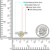 Halo Art Deco Engagement Wedding Bridal Ring Round Simulated Cubic Zirconia 925 Sterling Silver