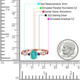 Vintage Style Oval Bridal Wedding Engagement Ring Round Amethyst Simulated Cubic Zirconia 925 Sterling Silver