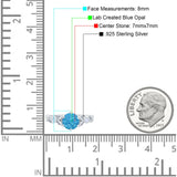 Vintage Style Round Bridal Wedding Engagement Ring Marquise Design Simulated Cubic Zirconia 925 Sterling Silver