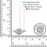 Art Deco Oval Vintage Style Bridal Wedding Engagement Ring Simulated Cubic Zirconia 925 Sterling Silver