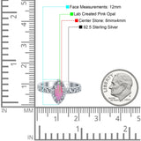 Halo Art Deco Bridal Wedding Engagement Ring Marquise Simulated Cubic Zirconia 925 Sterling Silver