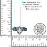 Halo Art Deco Bridal Wedding Engagement Ring Marquise Simulated Cubic Zirconia 925 Sterling Silver