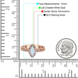 Halo Art Deco Bridal Wedding Engagement Ring Marquise Simulated Cubic Zirconia 925 Sterling Silver