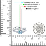 Two Piece Vintage Style Art Deco Engagement Bridal Set Ring Band Round Simulated Cubic Zirconia 925 Sterling Silver