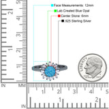 Art Deco Wedding Bridal Ring With Baguette And Round Simulated Cubic Zirconia Stones 925 Sterling Silver