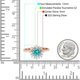 Art Deco Wedding Bridal Ring With Baguette And Round Simulated Cubic Zirconia Stones 925 Sterling Silver