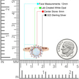 Art Deco Wedding Bridal Ring With Baguette And Round Simulated Cubic Zirconia Stones 925 Sterling Silver