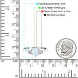 Teardrop Pear Shape Wedding Engagement Ring Simulated Cubic Zirconia 925 Sterling Silver