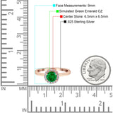 Art Deco Wedding Bridal Ring Halo Round Simulated Cubic Zirconia Stones 925 Sterling Silver