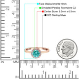 Art Deco Wedding Bridal Ring Halo Round Simulated Cubic Zirconia Stones 925 Sterling Silver