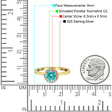 Art Deco Wedding Bridal Ring Halo Round Simulated Cubic Zirconia Stones 925 Sterling Silver