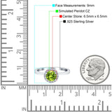 Art Deco Wedding Bridal Ring Halo Round Simulated Cubic Zirconia Stones 925 Sterling Silver