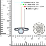 Art Deco Wedding Bridal Ring Halo Round Simulated Cubic Zirconia Stones 925 Sterling Silver