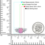 Leaf Style Oval Vintage Engagement Ring Simulated Cubic Zirconia 925 Sterling Silver