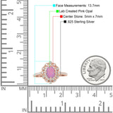 Floral Oval Vintage Engagement Ring Cubic Zirconia 925 Sterling Silver
