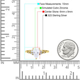Vintage Teardrop Pear Engagement Ring Simulated Cubic Zirconia 925 Sterling Silver