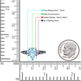Art Deco Teardrop Pear Natural Aquamarine Vintage Engagement Ring
