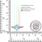 Art Deco Teardrop Pear Natural Aquamarine Vintage Engagement Ring