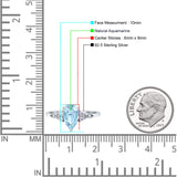 Art Deco Teardrop Pear Natural Aquamarine Vintage Engagement Ring