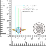 Art Deco Teardrop Pear Natural Aquamarine Vintage Engagement Ring