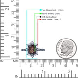 Art Deco Oval Natural Smoky Quartz Halo Ballerina Style Engagement Ring