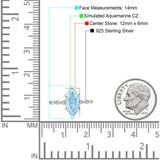 Solitaire Marquise Engagement Ring Cubic Zirconia 925 Sterling Silver