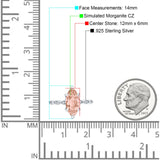 Solitaire Marquise Engagement Ring Cubic Zirconia 925 Sterling Silver