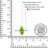 Solitaire Marquise Engagement Ring Cubic Zirconia 925 Sterling Silver