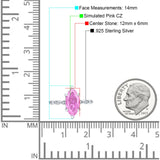 Solitaire Marquise Engagement Ring Cubic Zirconia 925 Sterling Silver