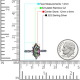 Solitaire Marquise Engagement Ring Cubic Zirconia 925 Sterling Silver