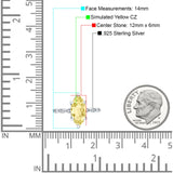 Solitaire Marquise Engagement Ring Cubic Zirconia 925 Sterling Silver