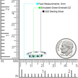 Round Dazzling Eternity Wedding Band Cubic Zirconia 925 Sterling Silver