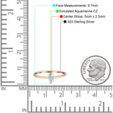 Solitaire Marquise Engagement Ring Cubic Zirconia 925 Sterling Silver