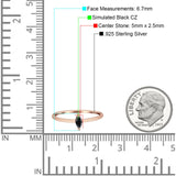 Solitaire Marquise Engagement Ring Cubic Zirconia 925 Sterling Silver