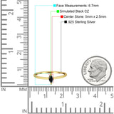 Solitaire Marquise Engagement Ring Cubic Zirconia 925 Sterling Silver