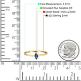 Solitaire Marquise Engagement Ring Cubic Zirconia 925 Sterling Silver